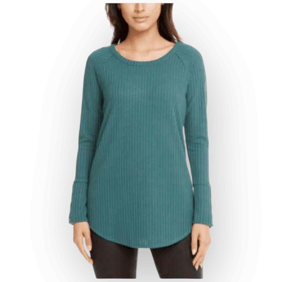 Chaser Tops - Chaser Ladies’ Long Sleeve Waffle Thermal Top, Winter Pine, Size Small, NWT W14